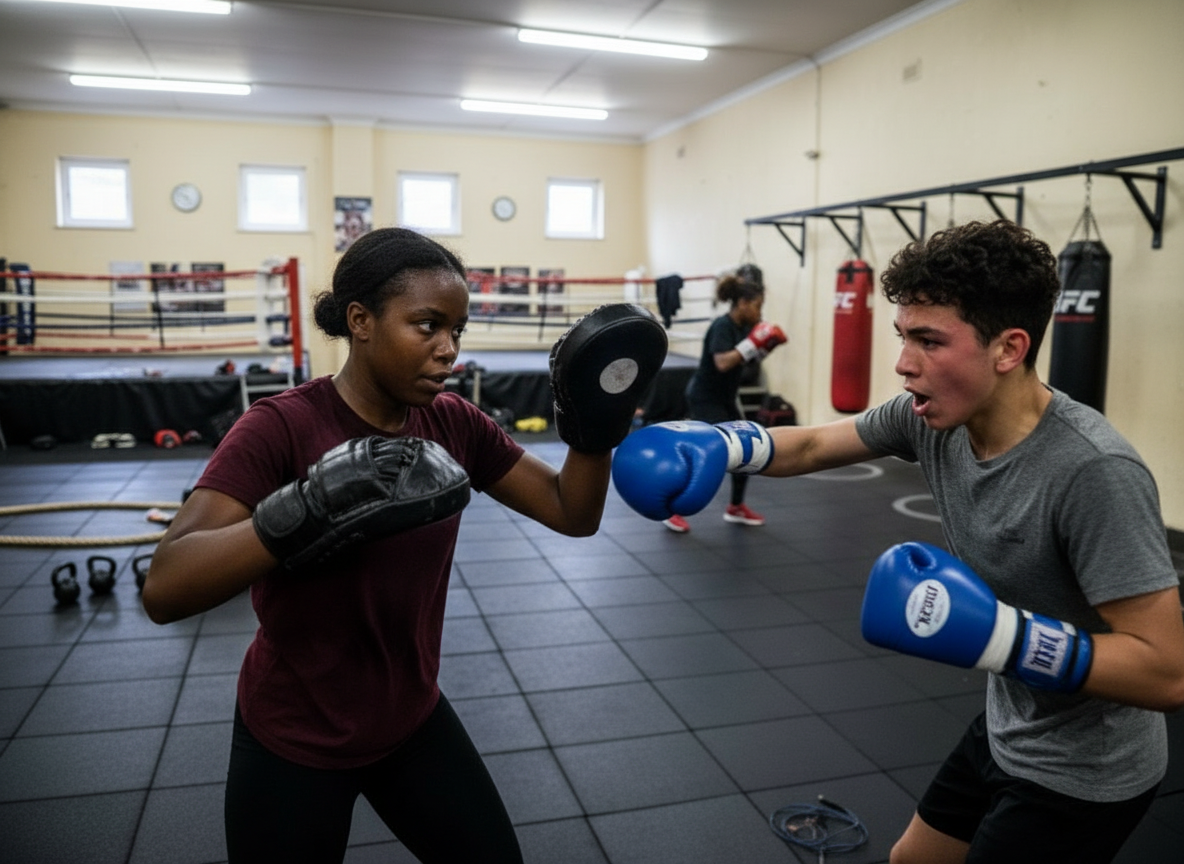 Young people training at Brighter Future Foundation